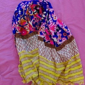 Cotton floral print stole scarf